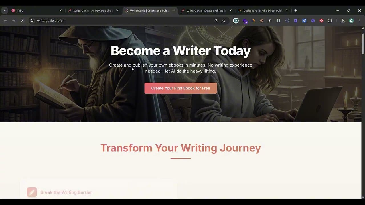Play WriterGenie walkthrough on YouTube
